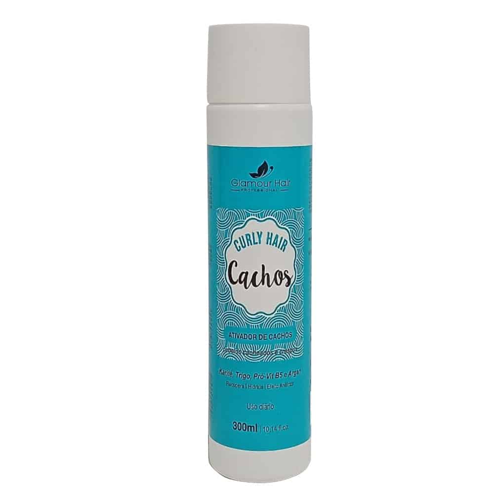 Ativador de Cachos Curly Hair 300ml Karité Argan Pro-Vit B5 Antifrizz