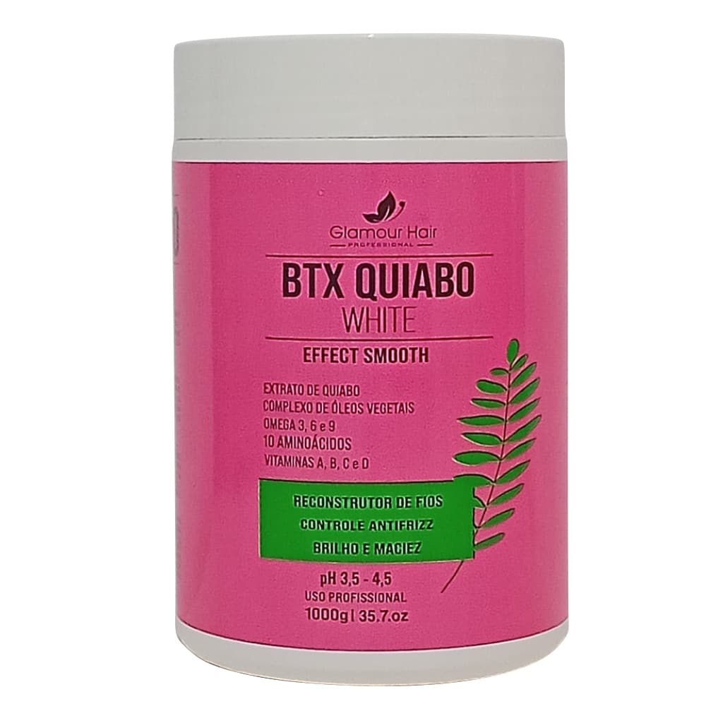 BTX Quiabo White 1kg Smooth Effect Reconstrutor Antifrizz Liso
