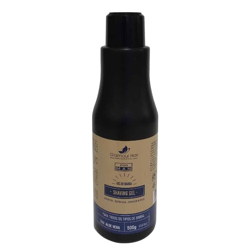 Gel de Barba Shaving Gel 500g Aloe Vera Hidrata e Refresca FOR MAN
