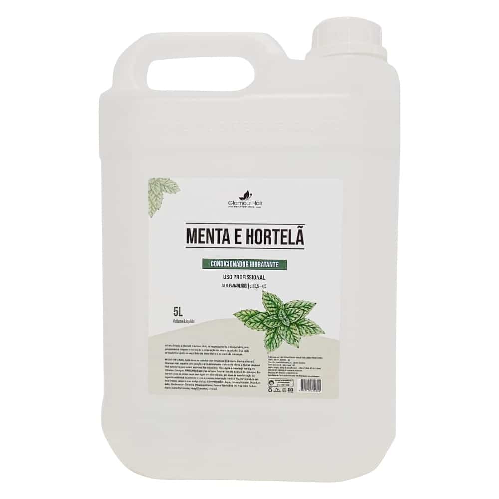 Condicionador Hidratante Menta e Hortelã 5 Litros Profissional Desembaraço