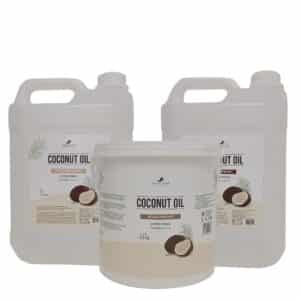 Kit Lavatório Coconut Oil 5 Litros Shampoo Condicionador Máscara Nutrição Antifrizz