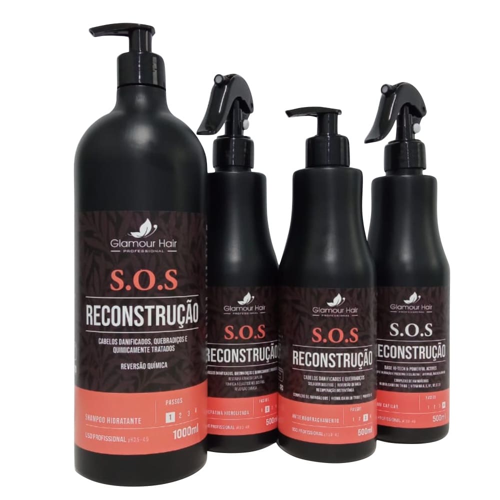Kit S.O.S Reconstrução 4 Passos